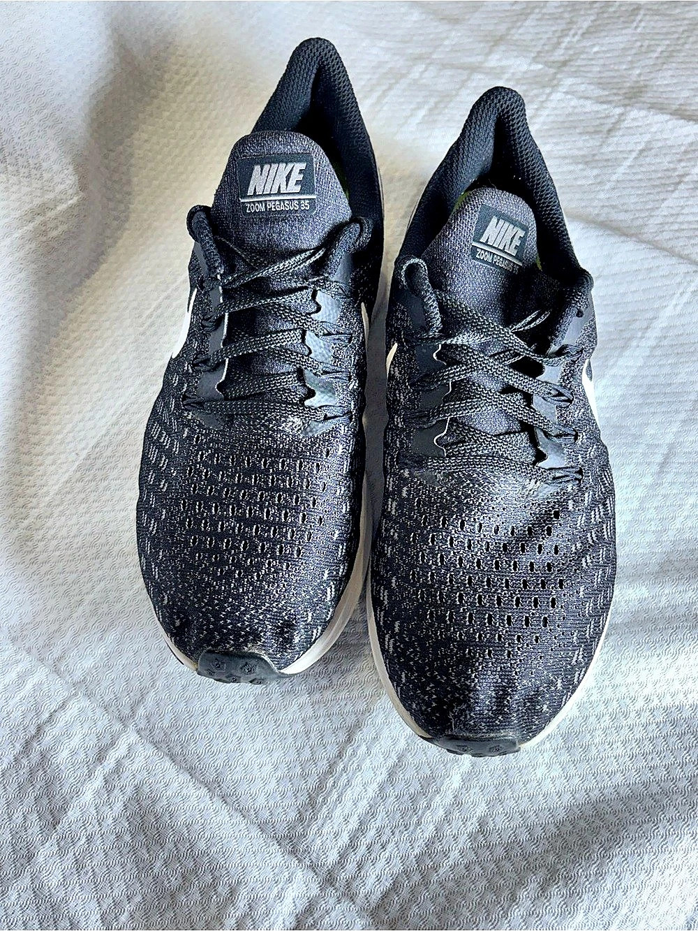 Nike Air Zoom Pegasus 35 Running Shoes Black White Men’s US 9.5